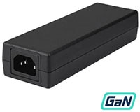 CUI's SDI160G-UD Series 160 W GaN Desktop Adapters Abbildung: 160-W-GaN-Desktop-Adapter der Serie SDI160G-UD von CUI