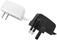 CUI's SWI5 Series Compact Wall Plug Adapters Image of CUI's SW15 Series Compact Wall Plug Adapters