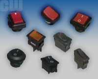 CW Industries' GRB Rocker Switches Image of CW Industries' GRB Rocker Switches