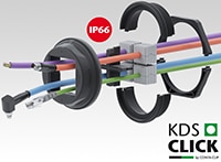 Conta-Clip's KDS-R Round Cable Entry System Image du système d'entrée de câble rond KDS-R de Conta-Clip