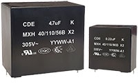 Cornell Dubilier MXH Series Capacitors for Harsh Environments Image of Cornell Dubilier MXH Series Capacitors for Harsh Environments