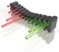 Dialight X/Y 515 Series Optopipe® Light Pipe Design Dialight X/Y 515 系列 Optopipe® 光導管設計的圖片