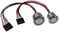 E-Switch's CS Series Capacitive Anti-Vandal Switches Abbildung: Vandalismussichere kapazitive Schalter der Serie CS von E-Switch