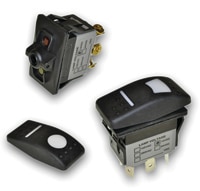 E-Switch's R7 Series Rocker Switches Image of E-Switch's R7 Series Rocker Switches