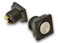 E-Switch's RP8600 Series Sealed Panel Mount Pushbutton Switch Image of E-Switch's RP8600 Series Sealed Panel Mount Pushbutton Switch