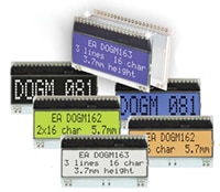 Electronic Assembly (Display Visions) Compact Low-Power Flexible Character LCDs Image of Electronic Assembly (Display Visions) Compact Low-Power Flexible Character LCDs