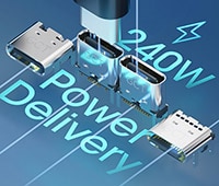 GCT's USB Type-C® Power Delivery Connectors Image of GCT's USB Type-C® Power Delivery Connectors
