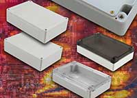 Hammond Manufacturing's 1554/1555 Series Enclosures Image des boîtiers séries 1554/1555 de Hammond Manufacturing