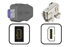 Connecteurs ix Industrial® Type-C Image of HARTING ix Industrial® Type C Connectors
