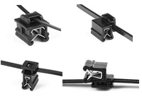 HellermannTyton's Cable Tie and Edge Clip Assemblies Bild der Kabelbinder- und Kantenschellen-Baugruppen von HellermannTyton