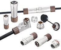 Hirose LF Series Cat.6A Circular Connectors Image of Hirose LF Series Cat.6A Circular Connectors
