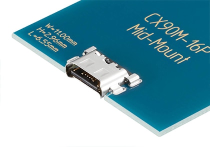 CX90 - Mid-Mount USB Type-C Connector CX90 - Mid-Mount USB Type-C Connector