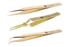 鍍金鑷子 Image of Ideal-tek Gold-Plated Tweezers
