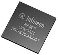 Infineon AIROC™ CYW55513/2/1 Wi-Fi and Bluetooth® 6.0 Combo Devices Infineon AIROC™ CYW55513/2/1 Wi-Fi 和 Bluetooth® 5.4 組合元件的圖片