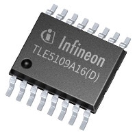 Infineon's XENSIV™ TLE5109 Magnetic Angle Sensor Image du capteur d'angle magnétique XENSIV™ TLE5109 d'Infineon