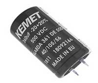 Kemet Automotive Aluminum Electrolytic Capacitors Image of Kemet Automotive Aluminum Electrolytic Capacitors