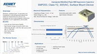 KEMET SMP253 Series Film Capacitors Product Brief Image of KEMET SMP253 Series Film Capacitors Product Brief