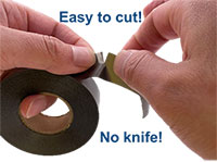 KEMET's ESTX/ESTV Series - Easy to Cut. No Knife. (click to enlarge) Image of KEMET's ESTX/ESTV Series - Easy to Cut. No Knife. (click to enlarge)