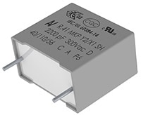 KEMET Y2/X1 Film EMI Suppression Capacitors – R41D Series Image of KEMET Y2/X1 Film EMI Suppression Capacitors – R41D Series