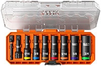 Klein Tools Impact-Rated Nut Drivers Klein Tools 抗衝擊等級螺帽起子的圖片