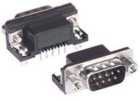 L-com's SD-9 Series DB9 D-Sub Connectors Bild der DB9-D-SUB-Steckverbinder der Serie SD-9 von L-com