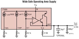 Analog Devices' LT3088 and LT3089 800 mA Rugged Linear Regulators Image of Analog Devices' LT3089 800 mA Rugged Linear Regulators with Monitors
