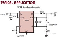 Analog Devices LT8645/LT8646 Synchronous Step-Down Regulators Diagram (click to enlarge) Diagram of Analog Devices LT8645/LT8646 Synchronous Step-Down Regulators (click to enlarge)
