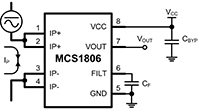 MPS' MCS1806 Hall-Effect Sensor Diagram (click to enlarge) Image of MPS' MCS1806 Hall-Effect Sensor Diagram (click to enlarge)
