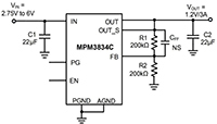 MPS' MPM3834C Schematic Image of MPS' MPM3834C Schematic