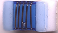 Max Echo's HBWS Series Ceramic Wirewound Inductor Image de l'inductance bobinée en céramique série HBWS de Max Echo