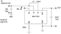 Analog Devices' MAX17222 NanoPower Boost Converter Image of Analog Devices' MAX17222 NanoPower Boost Converter