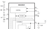 Analog Devices' MAX20021 Low-Voltage Step Down DC-DC Converters Image of Analog Devices MAX20021 Low-Voltage Step Down DC-DC Converters (click for full-size)