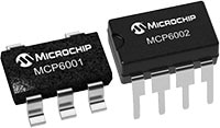 Microchip's General Purpose MCP6001/2 Op Amps Image of Microchip's General Purpose MCP6001/2 Op Amps