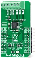 MikroElektronika's MIKROE-4510 Load Cell 5 Click Board Image of MikroElektronika's MIKROE-4510 Load Cell 5 Click Board