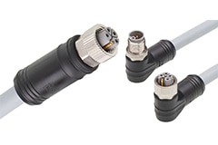 Image of Molex's Brad M12 Power L-Code Connector System