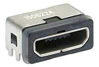 Molex Micro-USB B Receptacle Waterproof SMT Image des connecteurs B Micro-USB CMS étanches de Molex