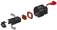 Molex's Mini50 Sealed Wire-to-Device Receptacle Image de la prise fil-à-dispositif étanche Mini50 de Molex