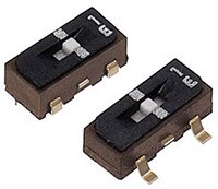 Nidec CJS Series Ultra-Miniature Slide Switches Image des interrupteurs à glissière ultraminiatures série CJS de Nidec