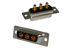 Image of NorComp 681M Series Vertical Mount D-Sub Mixed-Contact Connector