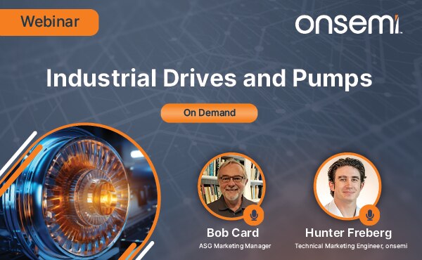 Webinar: Innovative solutions with industrial motor drives and pumps banner