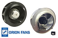 Orion Fans' AC and DC Backward Curved Impellers Image of Orion Fans' AC and DC Backward Curved Impellers