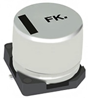 Panasonic's EEE-FK (HF) Series Surface Mount Aluminum Electrolytic Capacitors Image of EEE-FK (HF) Series Surface Mount Aluminum Electrolytic Capacitors