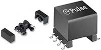 Pulse Electronics', a YAGEO Company, Double Power Density DC/DC Transformers – EP7+/EP10+ Core Design Immagine dei trasformatori c.c./c.c. a doppia densità di potenza di Pulse Electronics, a YAGEO Company - Design con nucleo EP7+/EP10+