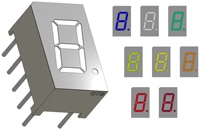 QT Brightek's QBSLDXX30ZGR Series 0.30 inch Digit Display Image of QT Brightek's QBSLDXX30ZGR Series 0.30 inch Digit Display