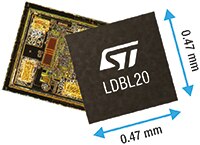 STMicroelectronics' Ultra-Tiny Low-Dropout Regulator Image du régulateur à faible chute de tension très compact de STMicroelectronics
