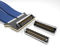 Samtec LSHM-S/HLCD Shielded Hermaphroditic Connectors and Cable Image of Samtec LSHM-S/HLCD Shielded Hermaphroditic Connectors and Cable