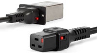 Schaffner's IEC Lock Power Cord Expansion Bild der Netzkabel-Produktlinie IEC-Lock von Schaffner