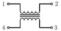 Signal Transformer's SPDL Series Choke diagram Image du schéma d'une bobine d'arrêt de la série SPDL de Signal Transformer