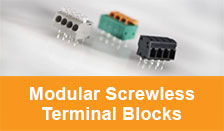 Modular Screwless
Terminal Blocks Modular Screwless
Terminal Blocks