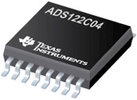 Texas Instruments' ADS122C04 24-Bit Analog-to-Digital Converter Image of Texas Instruments' ADS122C04 24-Bit Analog-to-Digital Converter